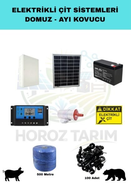 Elektrikli Çit Sistemleri DOMUZ - AYI Kovucu Seti 1